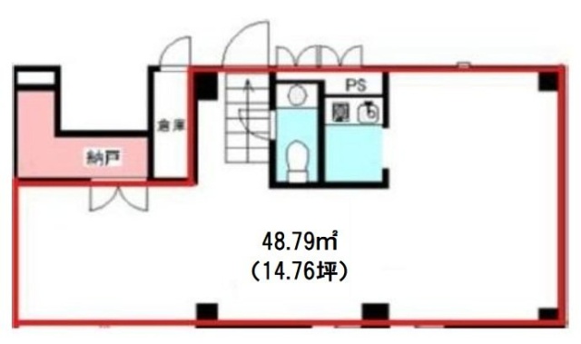ロイクラトン左門町(左門町ミワ)ビル102 間取り図
