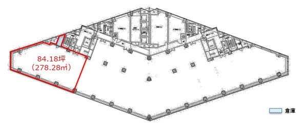 西新宿プライムスクエア15F 間取り図