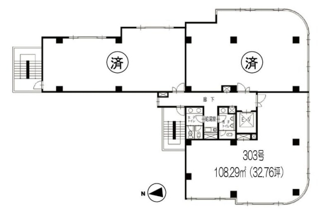 岡本ビル303 間取り図
