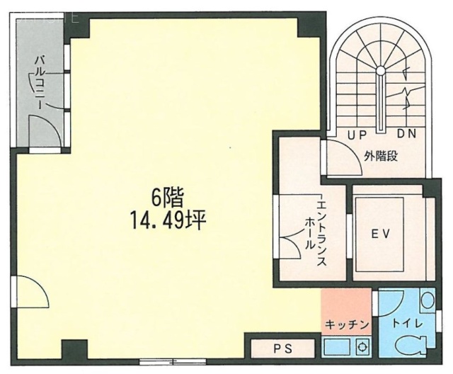 土井ビル6F 間取り図