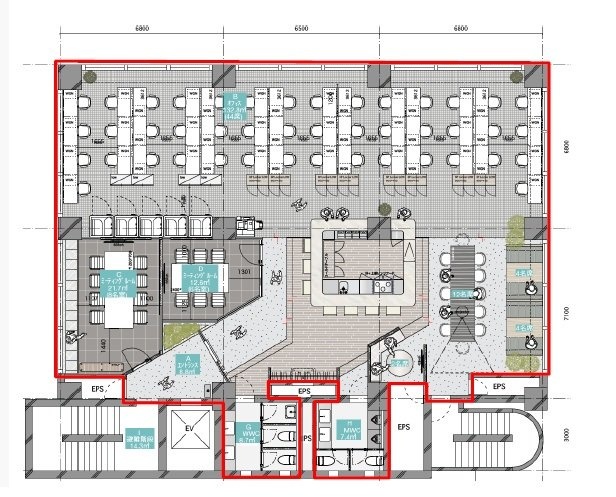 COLOR・US銀座東4F 間取り図