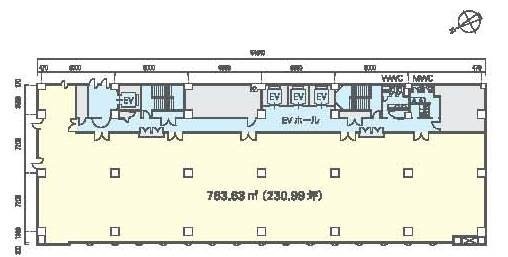 靖国九段南ビル10F 間取り図