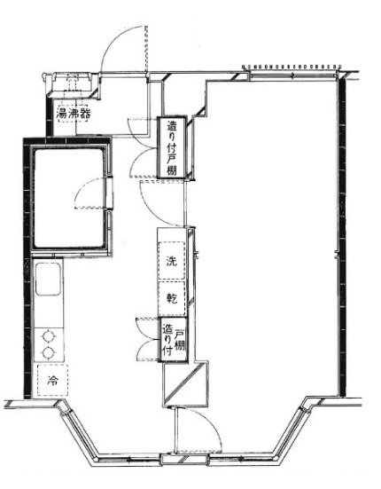 勝どき中央ロードス1106 間取り図