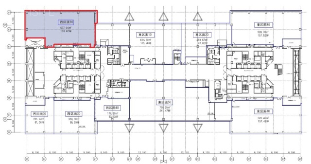 テレコムセンタービル西棟20F 間取り図