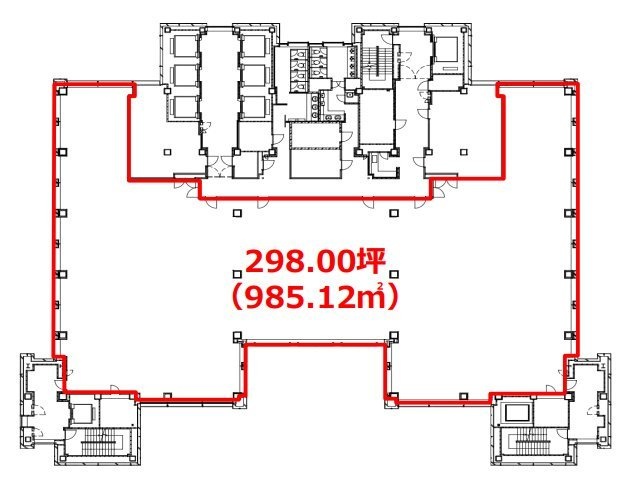 新宿マインズタワー33F 間取り図
