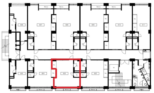 岡崎ビル603 間取り図