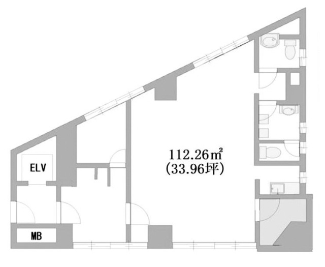 プラネットビル5F 間取り図