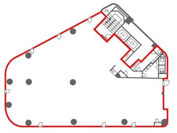 フォンテ西原宿ビル5F 間取り図