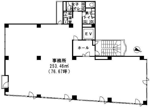 オフィススクエアビル新宿4F 間取り図