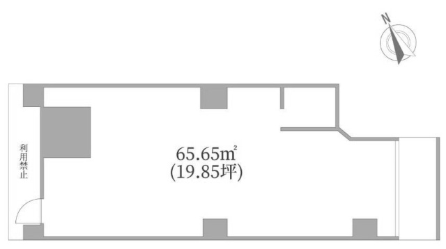高尚ビル1F 間取り図