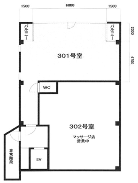 ビジデンス三慶301 間取り図