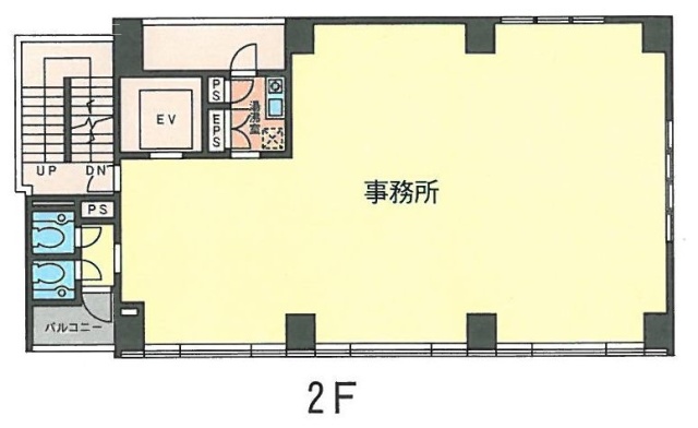 サンライズ長井ビル2F 間取り図