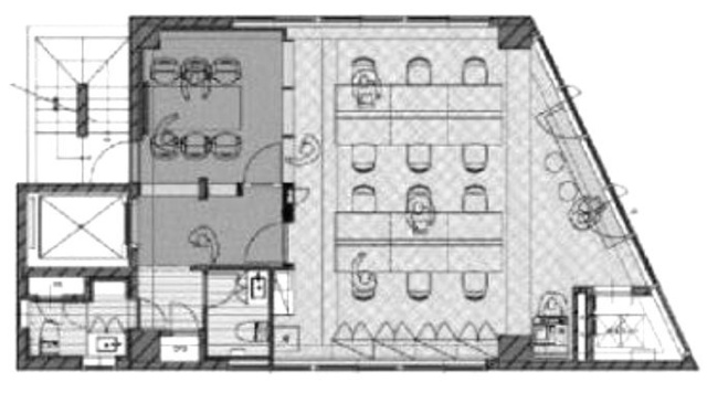BizSQUARE八丁堀7F 間取り図