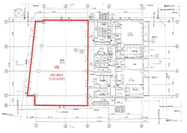人形町センタービル8F 間取り図