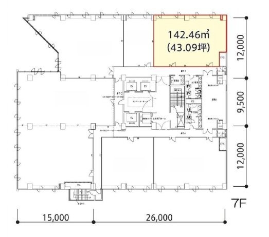 オーク池袋ビル7F 間取り図