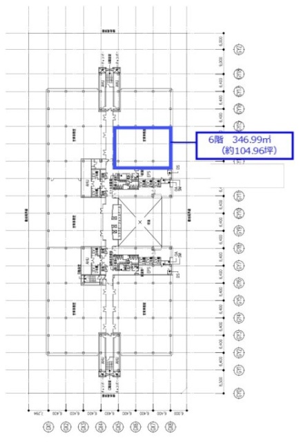 東京ファッションタウン(TFTビル西館)6F 間取り図