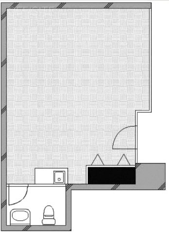 パラスト上目黒1F 間取り図