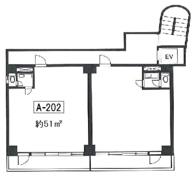 第8岩田ビルA202 間取り図
