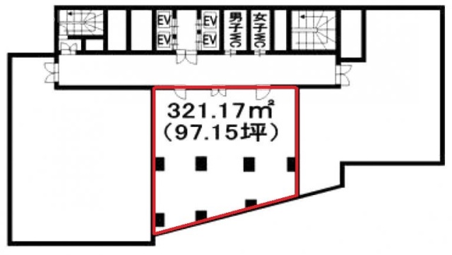 青葉六本木ビル402 間取り図