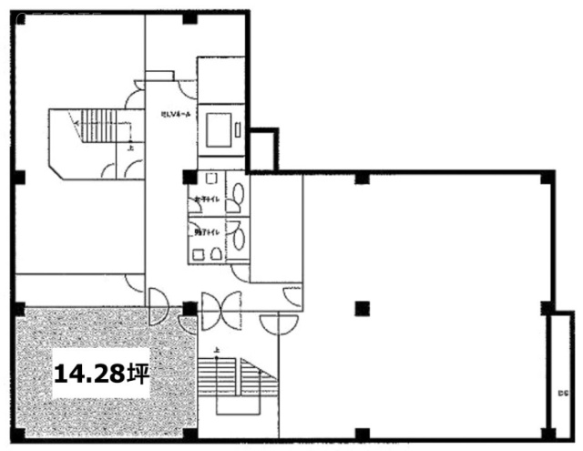 西新橋アネックスビルB1F 間取り図