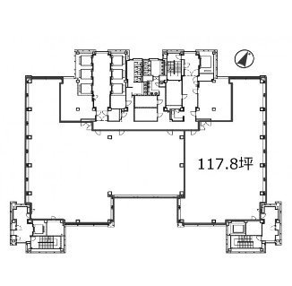 新宿マインズタワー33F 間取り図