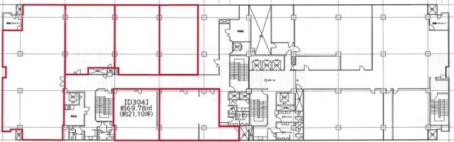 関内中央ビルD304 間取り図