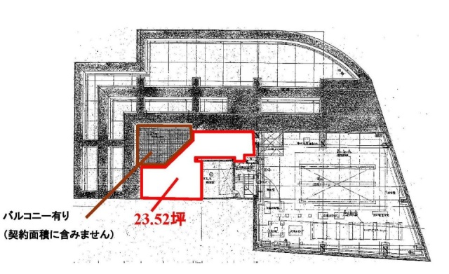 高輪ミューズビル6F 間取り図