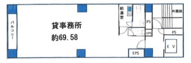 池之端ビル7F 間取り図
