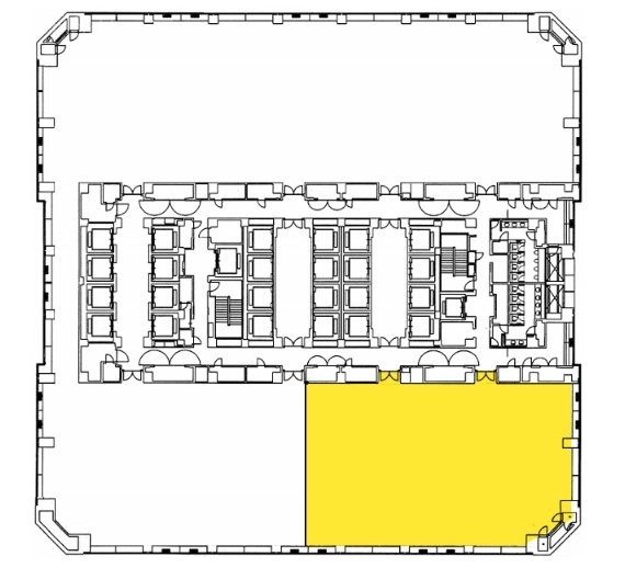 晴海アイランドトリトンスクエアオフィスタワーY棟8F 間取り図