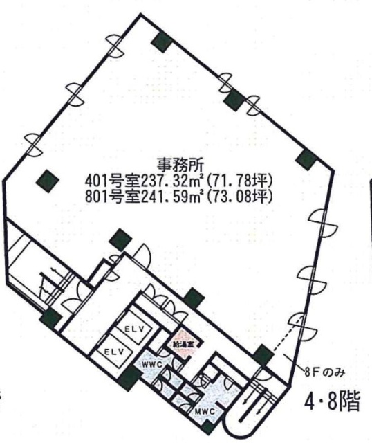 モリタビル西池袋801 間取り図
