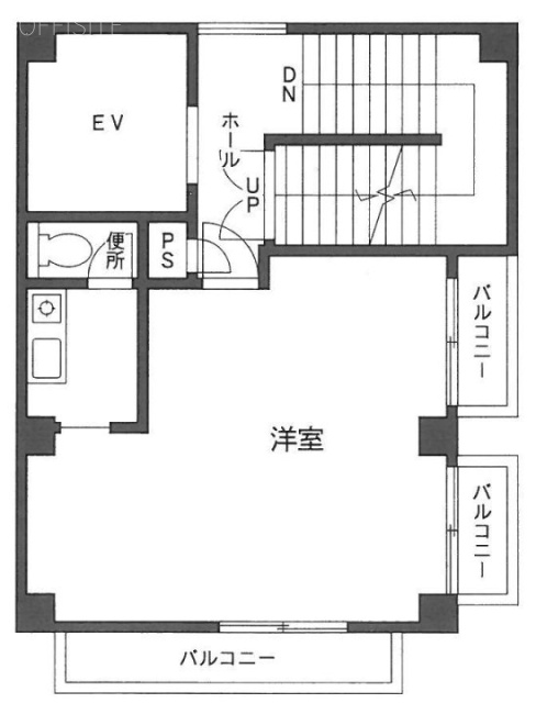 掬月ビル5F 間取り図
