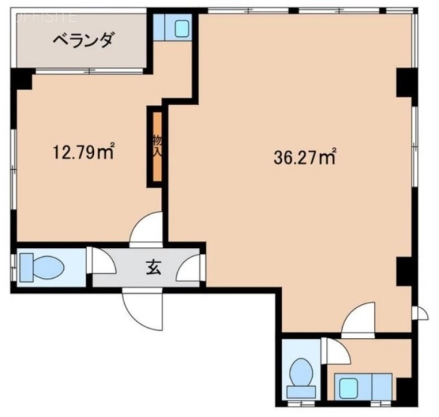船戸ビル2F 間取り図