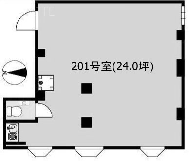 日ノ出ビル201 間取り図