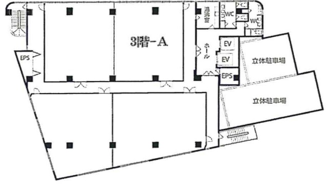 三ツ木聖蹟桜ヶ丘ビル3-A 間取り図