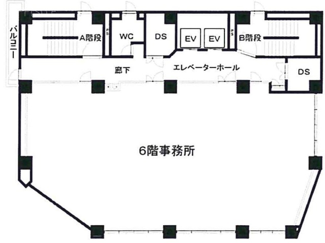 岩崎錦町ビル6F 間取り図