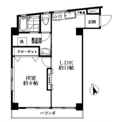 近藤ビル302 間取り図