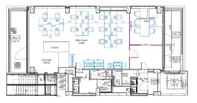 CADRE tamachi (キャドレ 田町)4F 間取り図