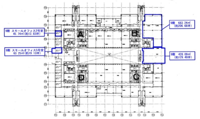 東京ファッションタウン(TFTビル東館)9F 間取り図