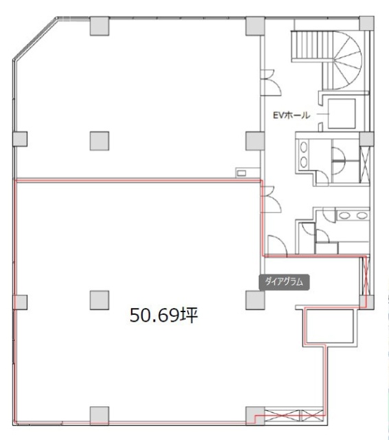 エルフレア立川2F 間取り図