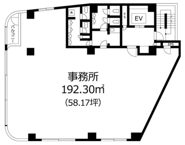 杏林(きょうりん)ビル4F 間取り図