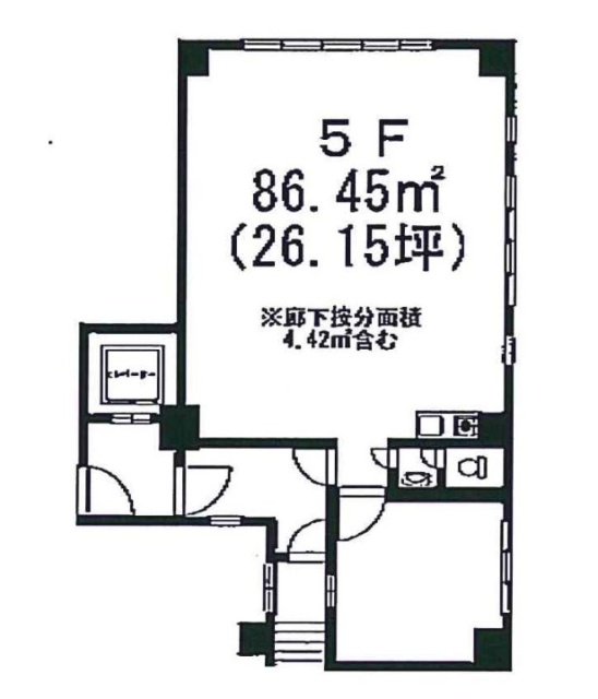 グローリア宮益坂Ⅲ5F 間取り図