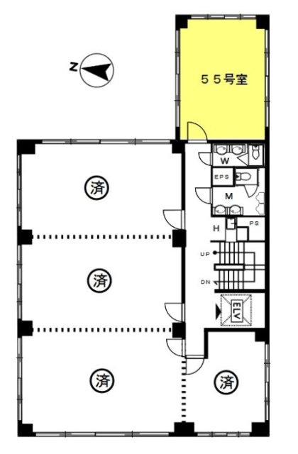 喜助内神田ビル55 間取り図