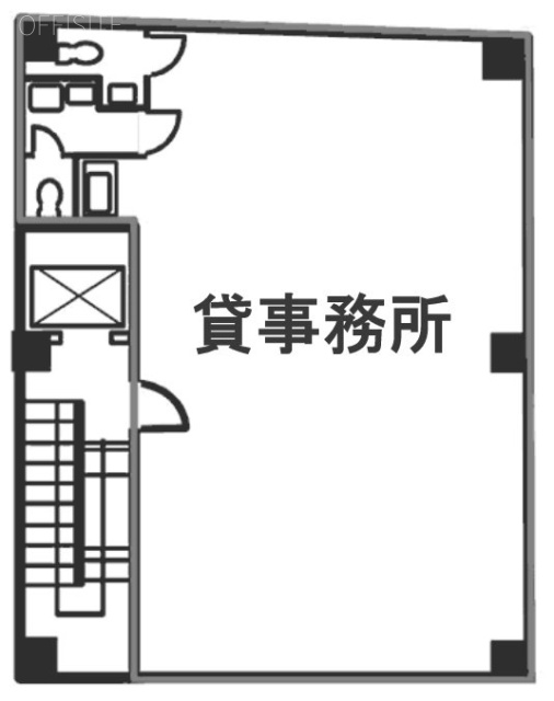 日幸五反田ビル別館3F 間取り図