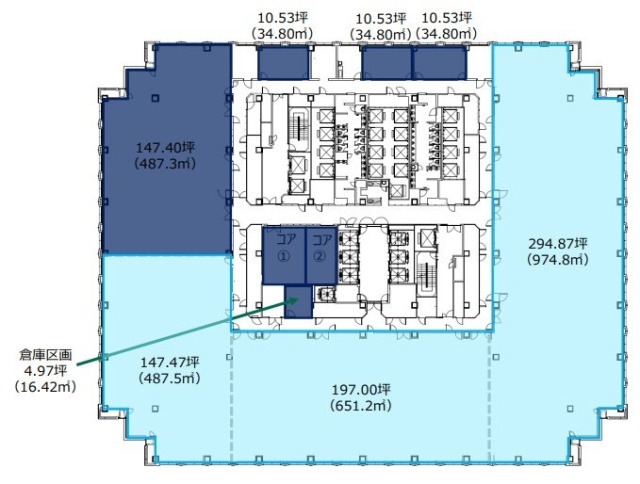 品川グランドセントラルタワー15F 間取り図