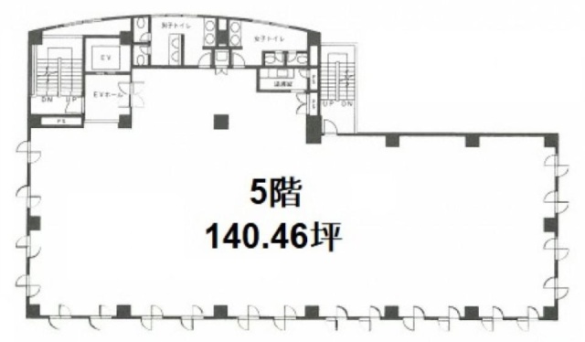 相互ビル5F 間取り図