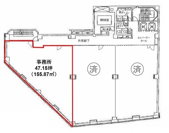 メットライフ川崎ビル3F 間取り図