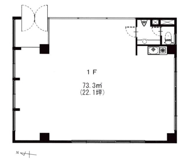 サンライフビル1F 間取り図