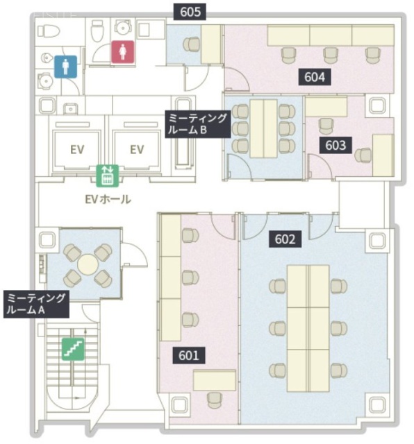 ビジョンワークス有楽町604 間取り図