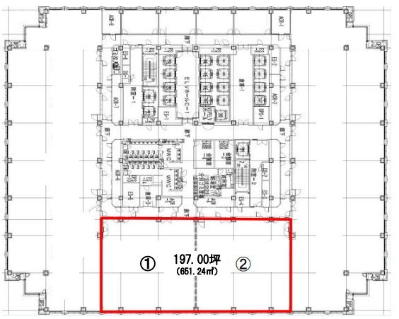 品川グランドセントラルタワー24F 間取り図