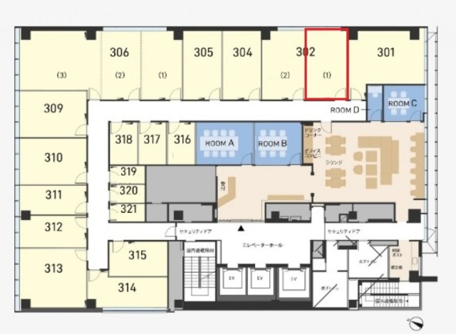 H1O日本橋室町302-1 間取り図